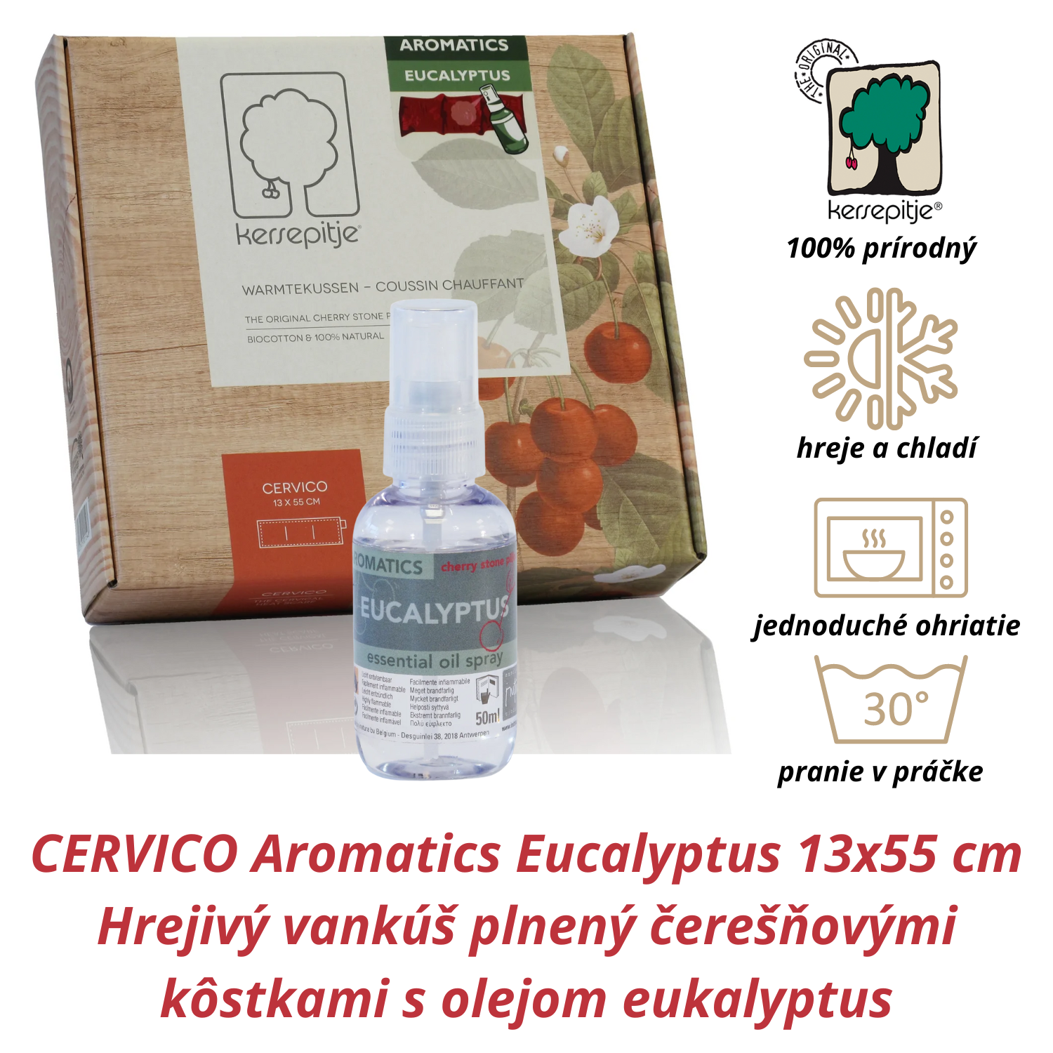 INATURA Čerešničky Cervico Aromatics Eucalyptus  13x55 cm