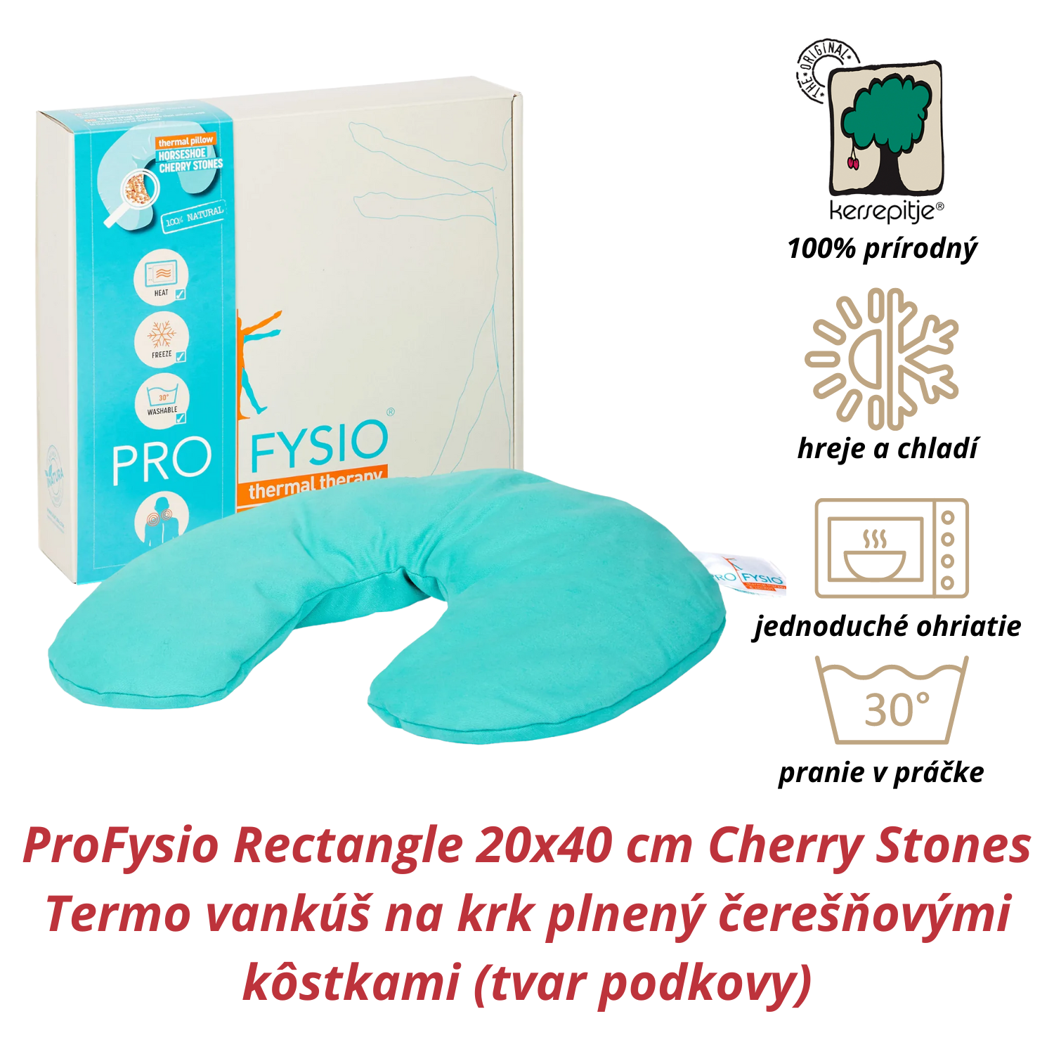 INATURA ProFysio Rectangle 20x40 cm Cherry Stones