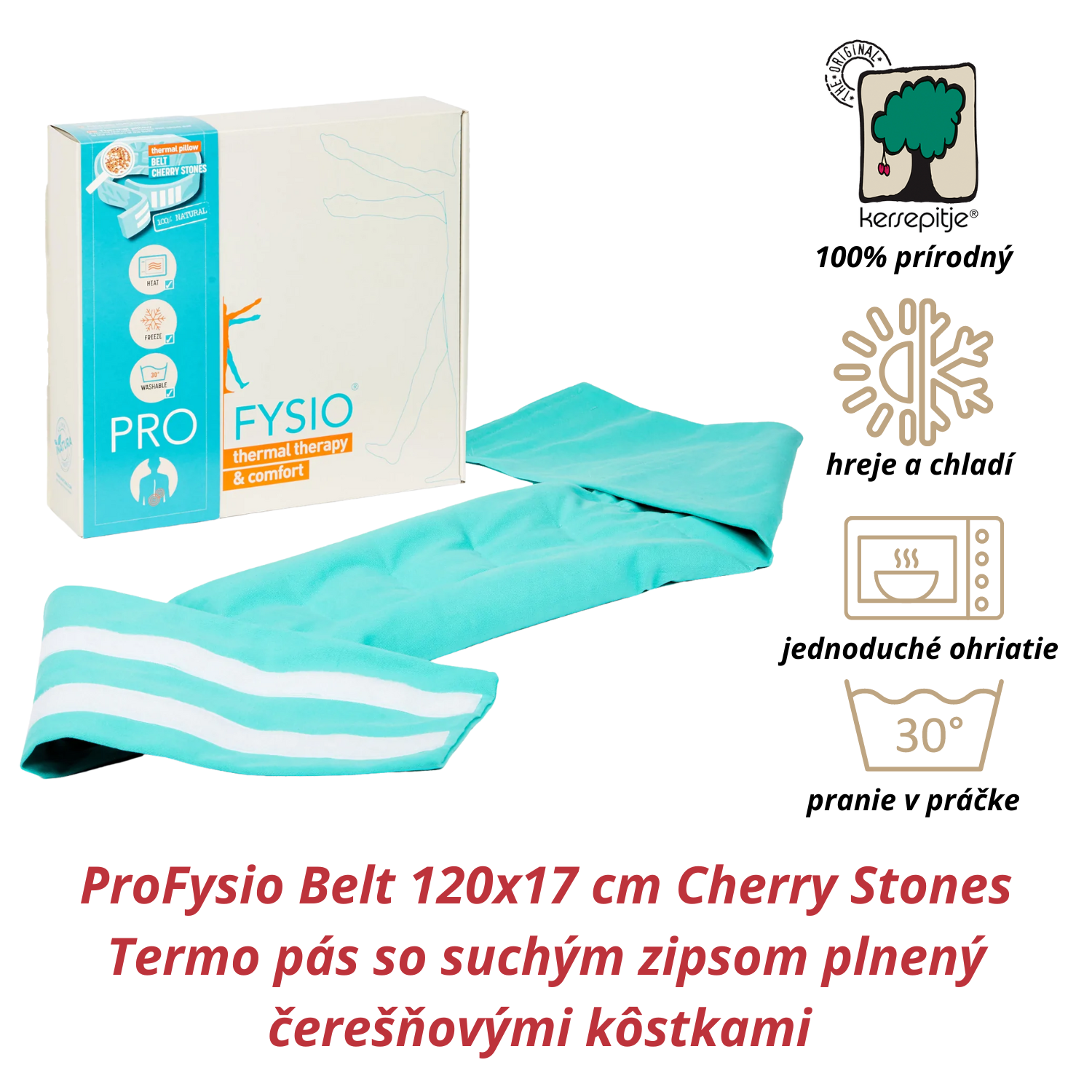 INATURA ProFysio Belt 120x17 cm Cherry Stones